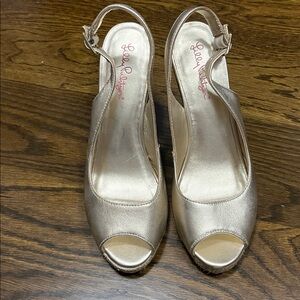 Lilly Pulitzer Metallic Slingback Wedge